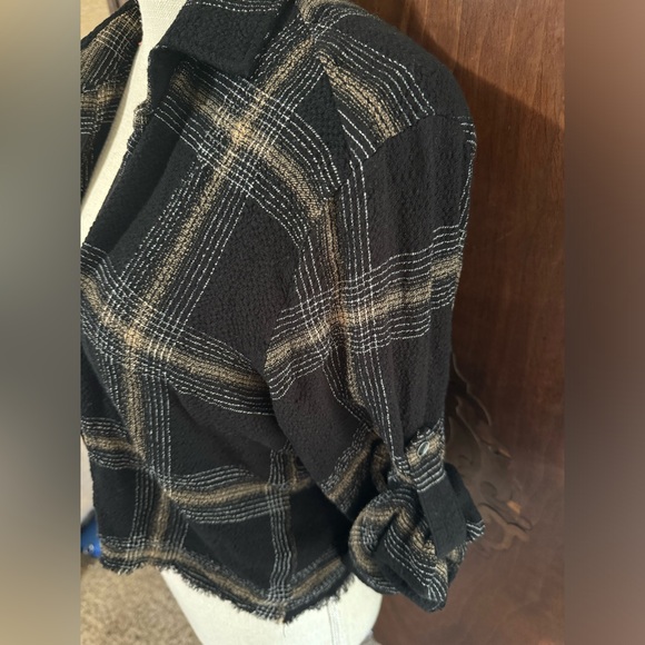 Cloth and stone raw hem jacket flannel - Picture 2 of 3